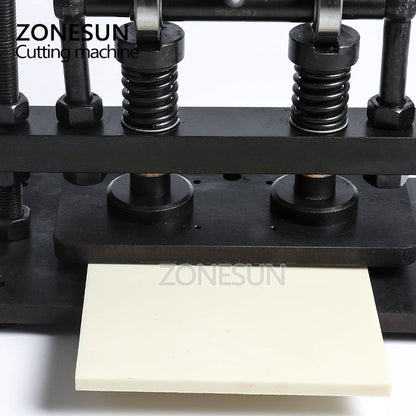 ZONESUN 2612 Double Wheel Hand Leather Die Cutting Machine 26x12cm