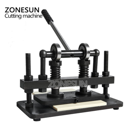 ZONESUN 2612 Double Wheel Hand Leather Die Cutting Machine 26x12cm