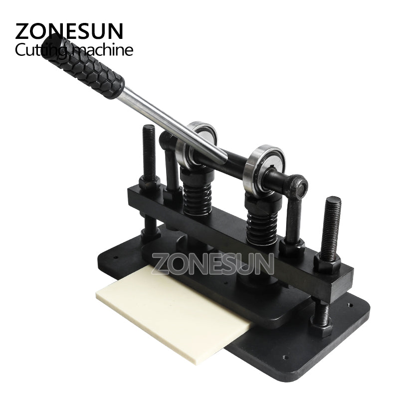 ZONESUN 2612 Double Wheel Hand Leather Die Cutting Machine 26x12cm