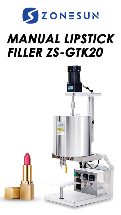 ZONESUN ZS-GTK20 Manual Lipstick Liquid Filling Machine Candle Packing Machine