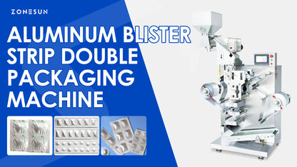 ZONESUN ZS-DPP180H: High-Speed Automatic Candy & Food Aluminum Blister Strip Packaging Machine

