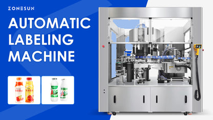 ZONESUN ZS-CYXR12 Automatic Hot Melt Glue Film Round Bottle Labeling Machine
