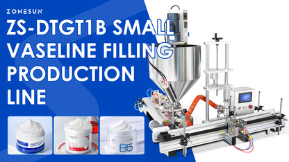Smooth Flow: ZONESUN ZS-DTGT2B Jacketed Heated Vaseline & Petroleum Jelly Paste Filling Line