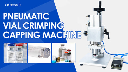 Zonesun ZS-YG08B 13/20mm Pneumatic Aluminum Plastic Penicillin Capping Machine