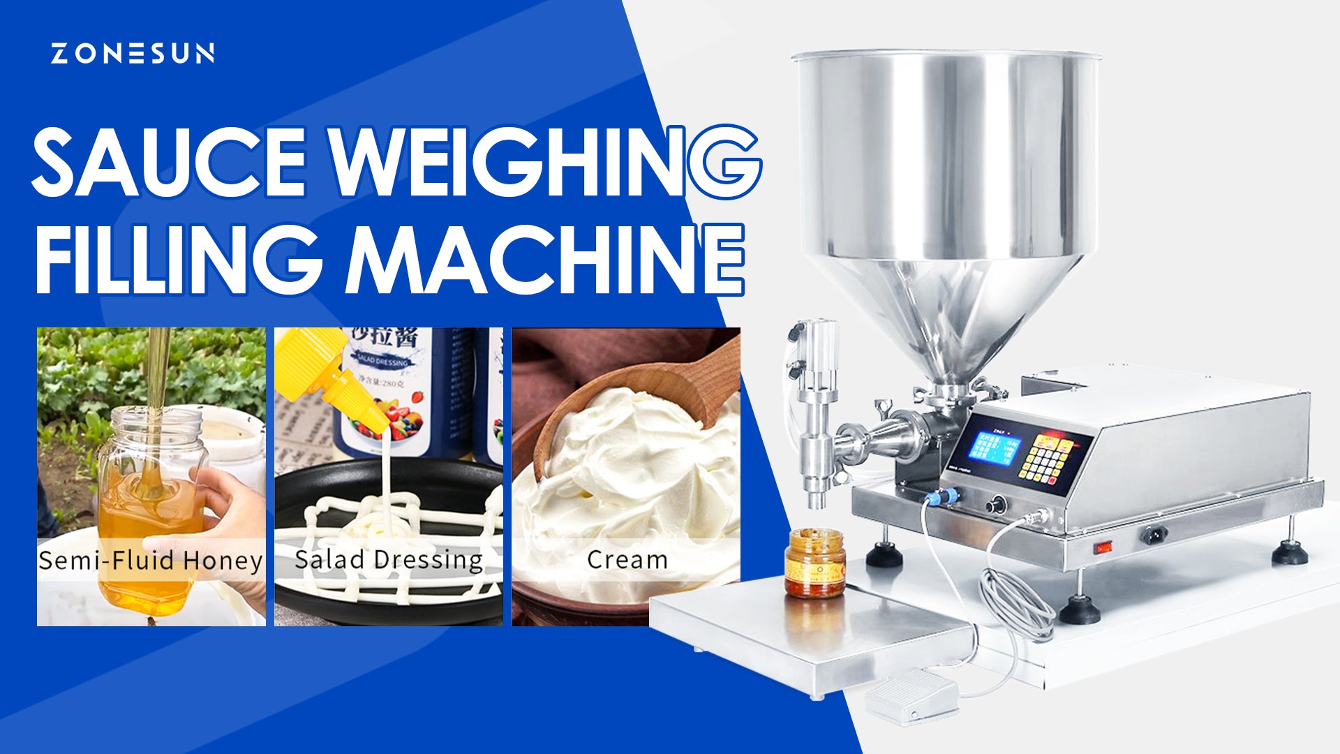 Zonesun ZS-SCF1 Sauce Weighing and Filling Machine