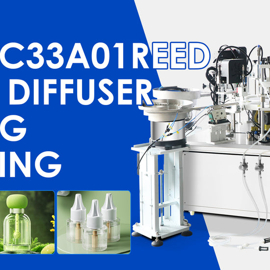 Fragrance Automation: ZONESUN ZS-AFC33A01 Reed Diffuser Filling & Stick Insertion Capping Machine