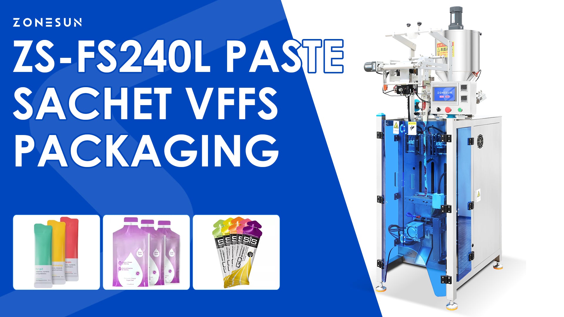 Zonesun ZS-FS240L Sachet Filling and Sealing machine
