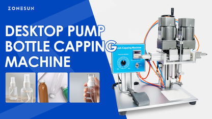 ZONESUN ZS-XG6100 Desktop Pneumatic Pump Bottle  Capping Machine