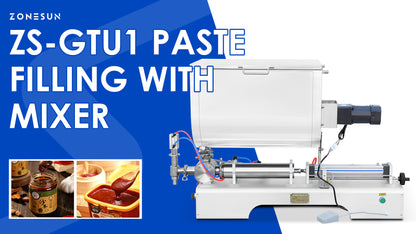 ZONESUN ZS-GTU1 Pneumatic Paste Filling Machine With Mixer