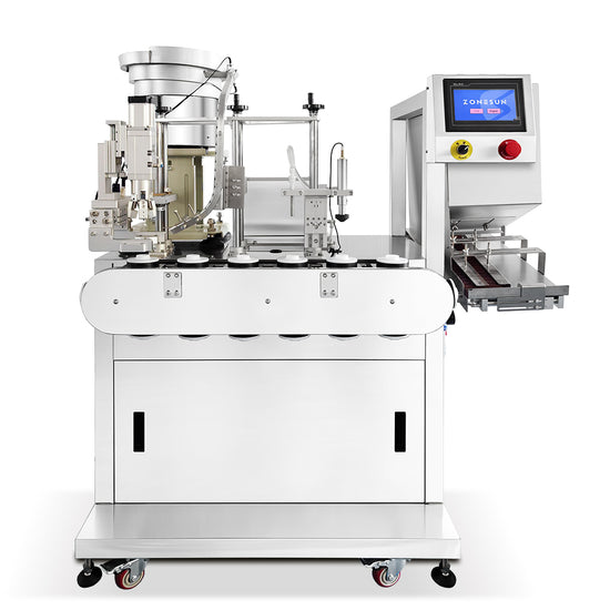 ZONESUN ZS-AFC48 Compact Auto Filling and Capping Machine for Small Bottles in Cosmetics & Chemicals