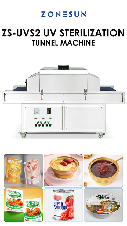 ZONESUN ZS-UVS2 High-Efficiency UV Sterilization Tunnel for Industrial Hygiene Control