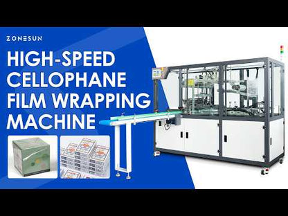 Zonesun ZS-FPM1 Boost packaging efficiency with our automatic cellophane wrapping machine
