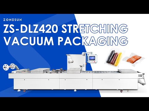 ZONESUN ZS-DLZ420 Automatic Vacuum Shrink Packaging Machine for Efficient Food & Medical Sealing