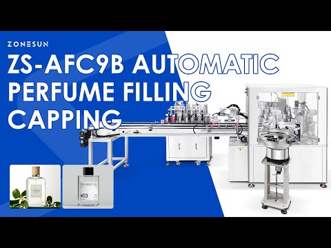 ZONESUN ZS-AFC9B Automatic Perfume Filling and Capping Machine for Cosmetics & Fragrance