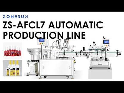 Zonesun ZS-AFCL7 Automatic Glue Bottle Packaging Line