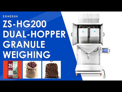 ZONESUN ZS-HG200 High-Capacity Dual-Hopper Granule Weighing and Filling Machine