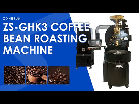 ZONESUN ZS-GHK3 Automatic 3–6.5kg Coffee Bean Roaster for Cafés and Specialty Coffee Production