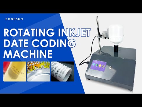 ZONESUN ZS-RIP1 High Precision Rotating Inkjet Printer for Bottles Tubes and Vials