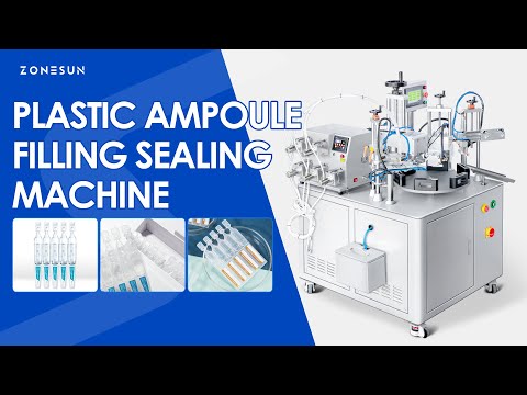 ZONESUN ZS-FS50U 4 Heads Ceramic Pump Sofu Tube Liquid Filling Sealing Machine