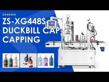 ZONESUN ZS-XG448S Automatic Capping Machine for Duckbill Caps, Pumps, Sprayers & Multi Cap Types