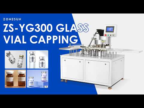 ZONESUN ZS-YG300 Automatic High-Speed Vial Capping Machine Pharmaceutical Lab Bottle Crimper