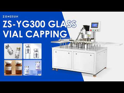 ZONESUN ZS-YG300 Automatic High-Speed Vial Capping Machine Pharmaceutical Lab Bottle Crimper