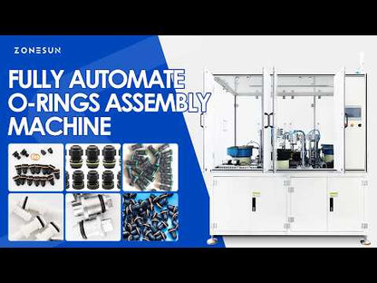 ZONESUN ZS-J0A02 Fully Automatic O-Ring Assembly Machine for valves, connectors & pumps