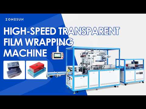 High Speed Wrap: ZONESUN ZS-MSFM730 Automatic Servo Perfume & Cosmetic Box Overwrapping Machine