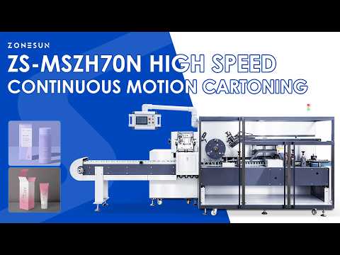 ZONESUN ZS-MSZH70N High-Speed Automatic Horizontal Cartoning Machine with Servo Product Loading System