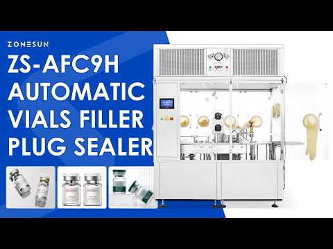 High Precision: ZONESUN ZS-AFC9H Automatic Vial Filling Stoppering Machine with Laminar Flow Hood