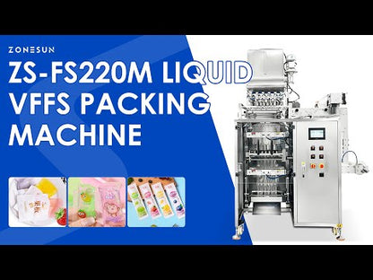 ZONESUN ZS-FS220M Auto Multi-Lane VFFS Machine for Efficient Liquid Sachet Forming, Filling&Sealing