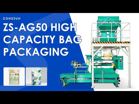 High Capacity: ZONESUN ZS-AG50 Granule Bagging Line for Fertilizer, Feed & Grain
