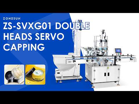 ZONESUN ZS-SVXG01 Automatic Servo Capping Machine for Bottles and Jars Packaging