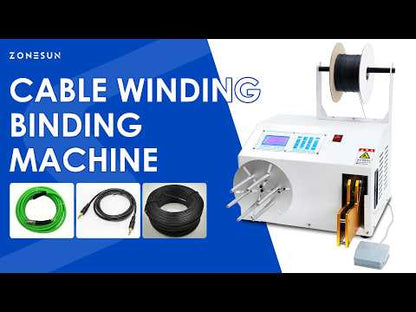 ZONESUN ZS-WTKZ2 is a fully automatic cable winding and binding machine for bundling of various wire