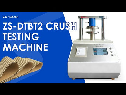 ZONESUN ZS-DTBT2 Crush Testing Machine | Paperboard & Corrugated Material Strength Tester Demo