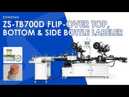 ZONESUN ZS-TB700D Automatic Top Bottom and Side Bottle Labeling Machine
