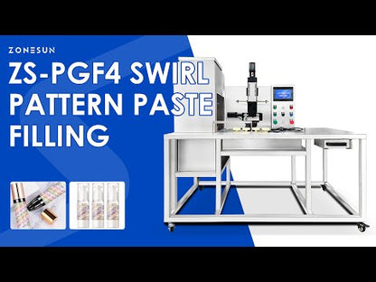 Multicolor Swirl Cream Filling Machine 