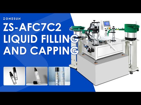 ZONESUN ZS-AFC7C2 Compact Automatic Filling and Capping Machine for Small Bottles