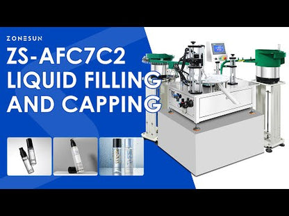 ZONESUN ZS-AFC7C2 Compact Automatic Filling and Capping Machine for Small Bottles