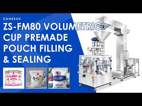ZONESUN ZS-FM80 Automatic Volumetric Cup Premade Pouch Filling and Sealing Machine
