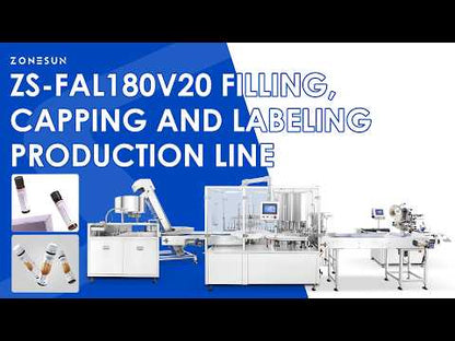 ZONESUN ZS-FAL180V20 Automatic Bottle Unscrambling Filling Capping and Labeling Production Line