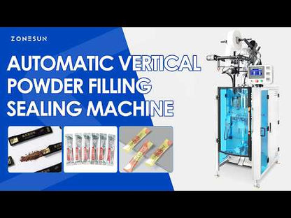 ZONESUN ZS-FS120Q Vertical Powder Packing Machine|Automatic Sachet Auger Filler and Sealer