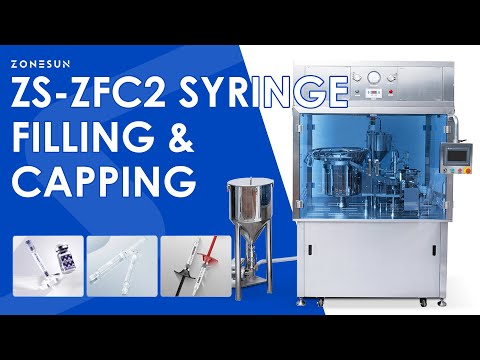 ZONESUN ZS-ZFC2 Automatic Syringe Filling and Capping Machine for Pharmaceutical Packaging