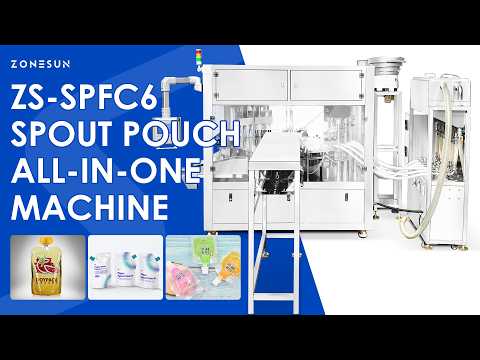 ZS-SPFC6 High Speed Spout Pouch Filling Capping Machine