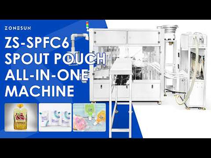 ZS-SPFC6 High Speed Spout Pouch Filling Capping Machine