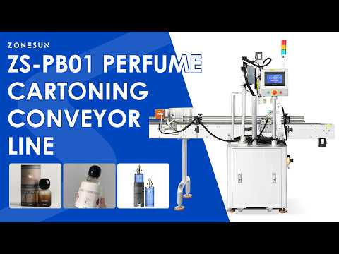 Robotic Pick & Place: ZONESUN ZS-PB01 Automatic Perfume Bottle Box Cartoning Machine