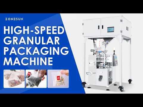 ZONESUN ZS-SJB90 VFFS Pyramid Tea Bag Making Machine Herbs Flower Vertical