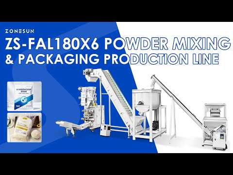 Zonesun ZS-FAL180X6 Automatic Powder Mixing Feeding Filling Sealing Production Line