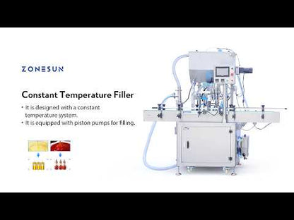 ZONESUN ZS-YTCT4P Automatic Constant Temperature Paste Filling Machine