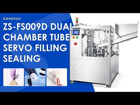 ZONESUN ZS-FS009D Automatic Double Head Syringe Filling and Sealing Machine for A+B Products